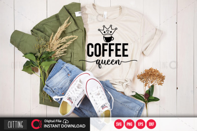 Coffee queen svg