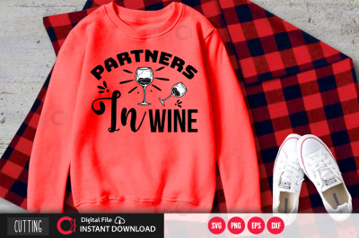 Partners in wine svg