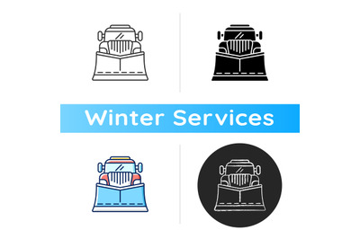 Snow blades for trucks icon