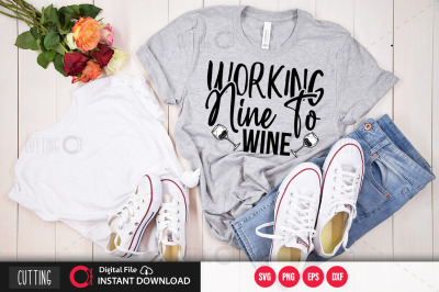 Working nine to wine svg