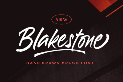 Blakestone - Hand drawn Brush font