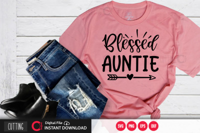 blessed auntie svg