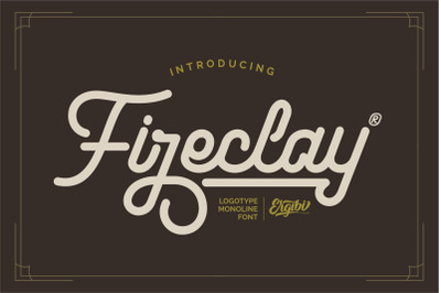 Fireclay - Logotype Font
