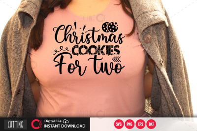 Christmas cookies for two SVG