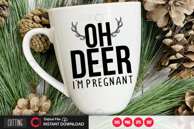 Oh deer im pregnant SVG