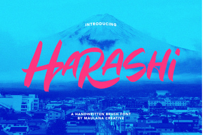 Harashi Handwritten Brush Font