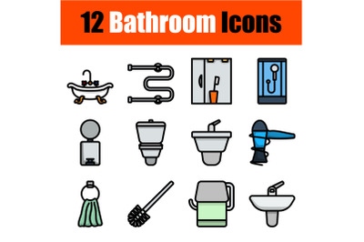 Bathroom Icon Set