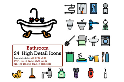 Bathroom Icon Set