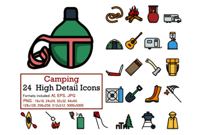 Camping Icon Set