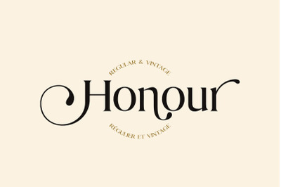 Honour Modern &amp; Vintage Font