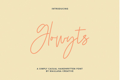 Glowyts Simply Casual Handwritten Font