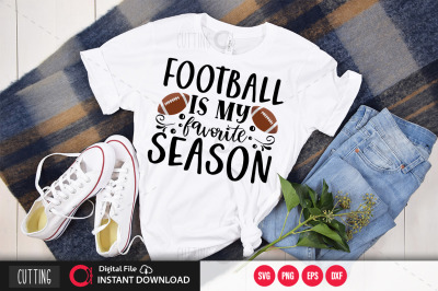 football is my favorite season svg