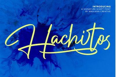 Hachitos Signature Script Font