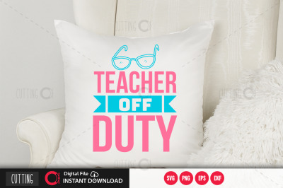 teacher off duty svg