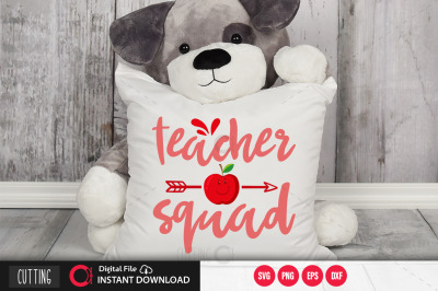 teacher squad svg