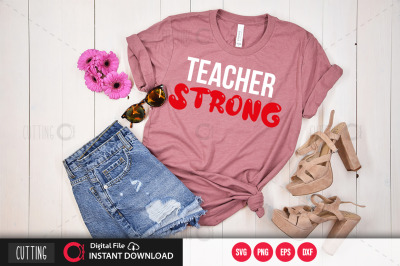 teacher strong  svg