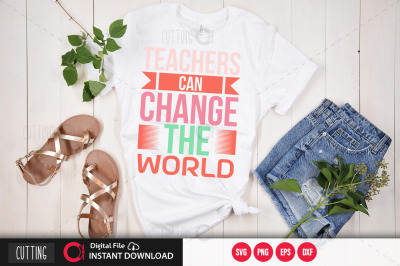 teachers can change the world svg