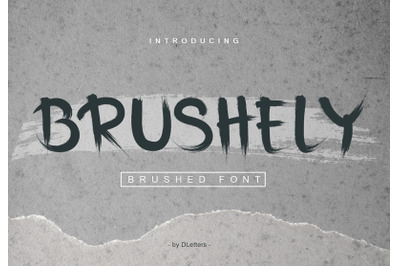 Brushely  Hand Brush Font