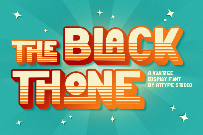 Black Thone - Vintage Display Font