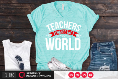 teachers change the world svg