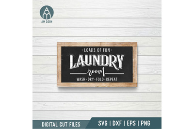Laundry Room Loads Of Fun svg, Laundry svg cut file