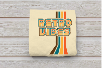 Retro Vibes with Vintage Stripes | SVG | PNG | DXF | EPS