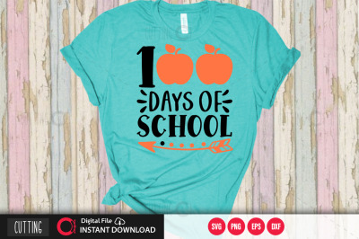 100 days of school svg