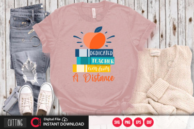 dedicated teacher even from a distance svg