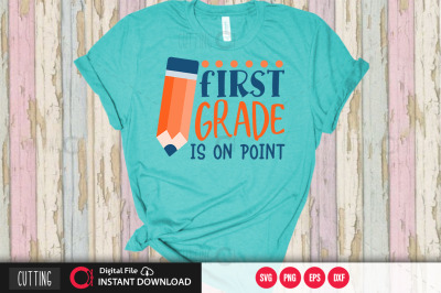 first grade is on point svg