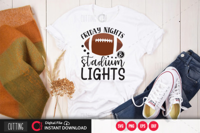 friday nights &amp; stadium lights 1 svg