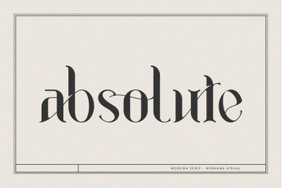 Absolute - Modern Serif
