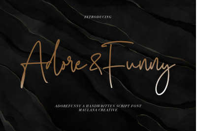 Adorefunny Handwritten Script Font