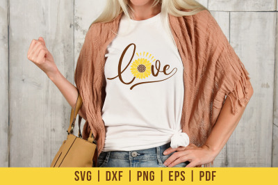 Sunflower SVG - Love - Sunflower Quotes SVG