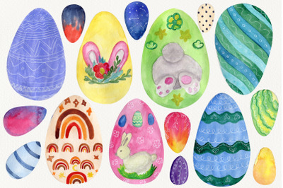 Digital easter eggs, Catholic clipart, Watercolor clip art