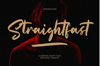 Straightfast Marker Script Font