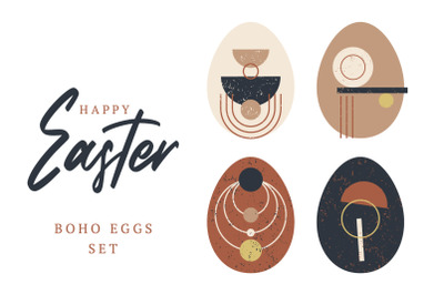 Easter Boho Eggs Set