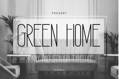 GREEN HOME Sans Serif Font