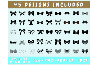 45 Bow Tie SVG Bundle&2C; Cricut Cut Files