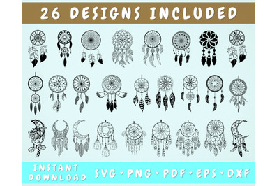 26 Dream Catcher SVG Bundle&2C; Cricut Cut Files