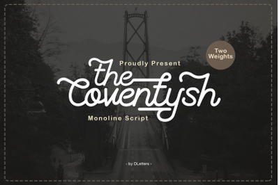 The Coventysh  Monoline Script Font