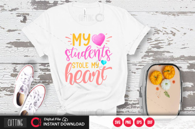 my students stole my heart SVG