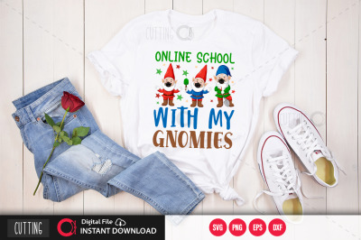 online school with  my gnomies SVG