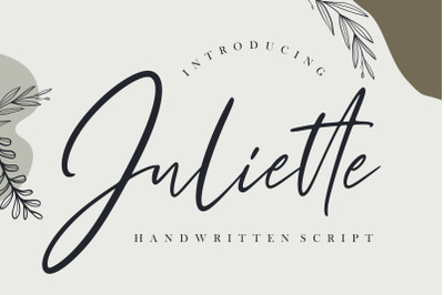 Juliette Handwritten Script