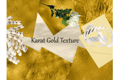 24 Karat Gold Foil Texture Digital Printable Papers