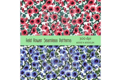 Field Flower Patterns Duo