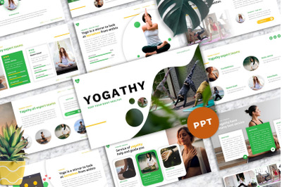 Yogathy - Yoga PowerPoint Template Presentation