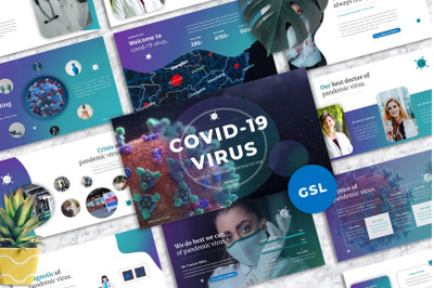 Covid-19 Virus  - Medical Googleslide Template