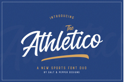 The Athletico Font Duo (Sports Fonts, Football Fonts, College Fonts)