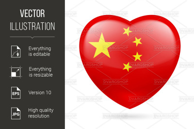 Heart icon of China