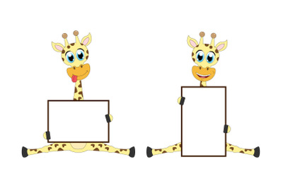 cute giraffe animal cartoon